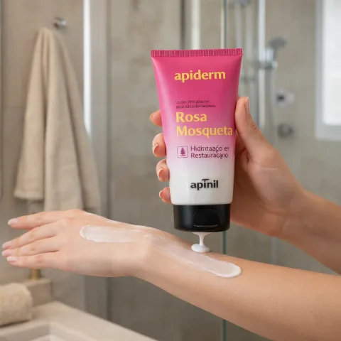 Loção Hidratante Corporal Rosa Mosqueta 190g Apinil