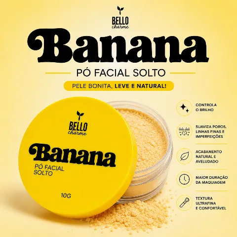 Pó Facial Solto Banana