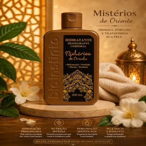 Hidratante Desodorante Corporal Mistérios do Oriente 400ml
