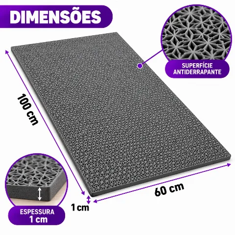 Tapete de Yoga Profissional Antiderrapante para Treinos (vermelho)