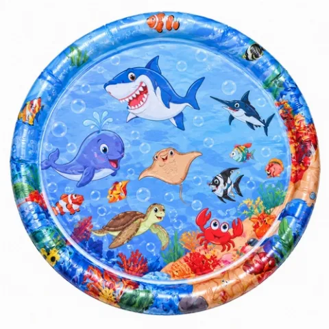 Tapete Aquático Interativo Inflável Tummy Time para Bebês (VARIADO)