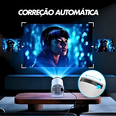 Projetor Ultra HD Tela 4k Smart Portátil