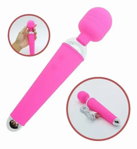 Vibrador Feminino Massageador Clitoriano Varinha Mágica Preto