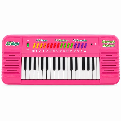 Teclado Musical Infantil Eletrônico 32 Teclas (Preto)