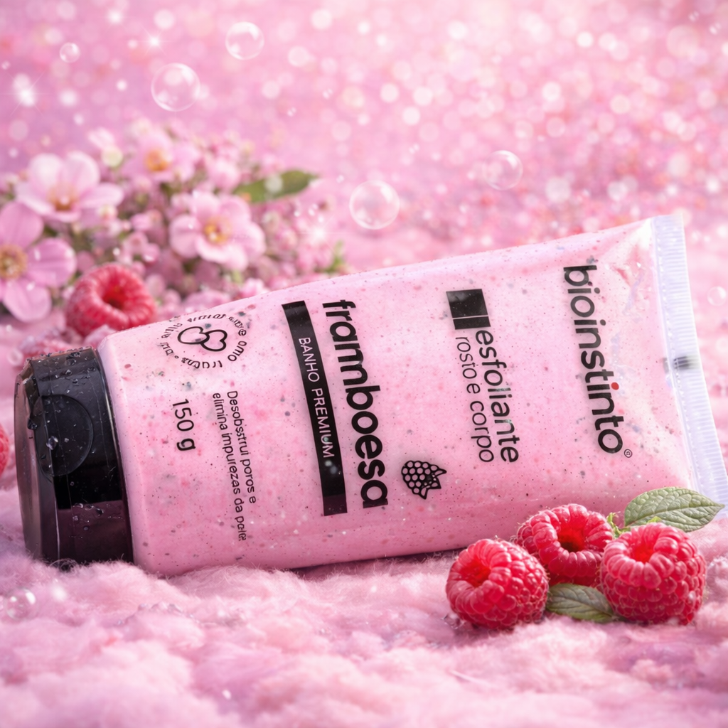 Esfoliante Corporal Facial Colágeno Framboesa 150g