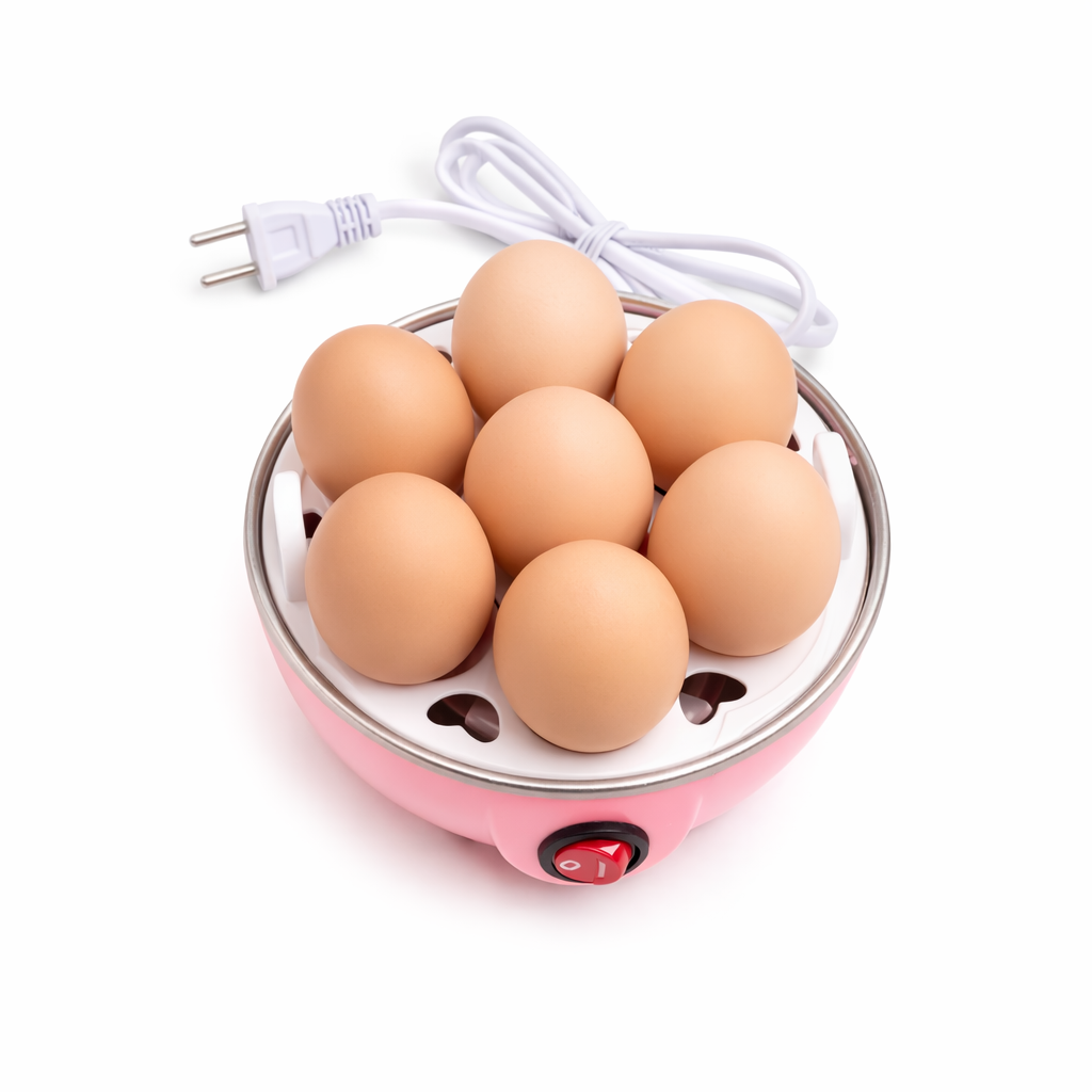 Cozedor De Ovos Elétrico Portátil 110v - Rosa