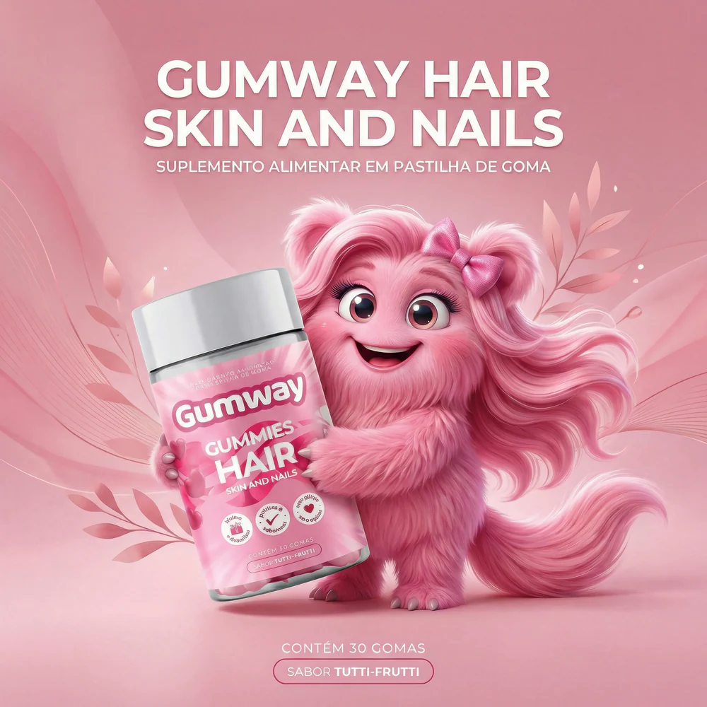 Hair Skins And Nails Natures Bounty Gumway Framboesa