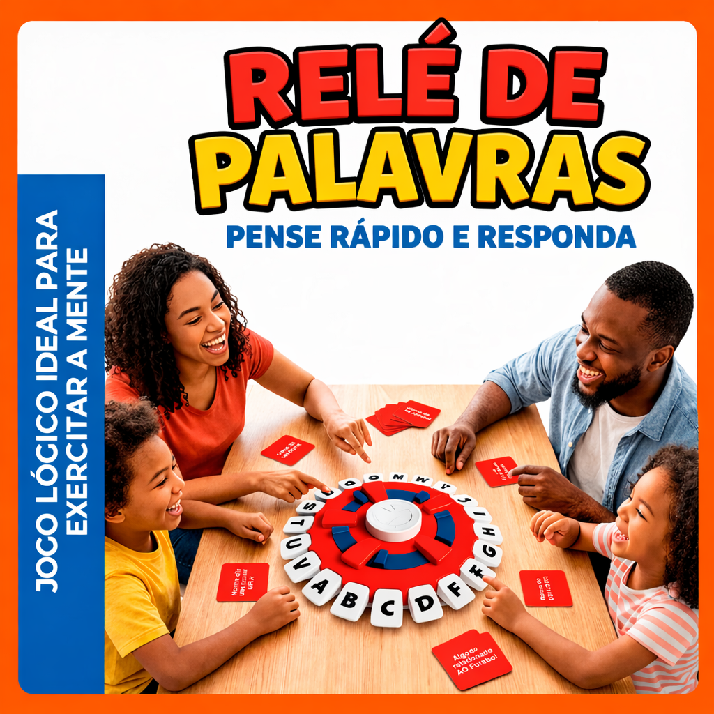 Jogo Educativo Relé de Letras Formação de Palavras