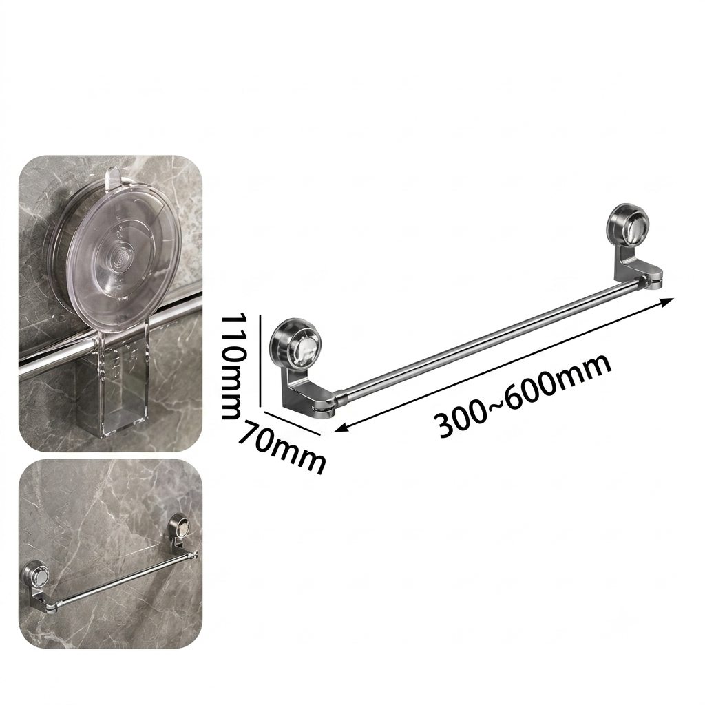 Suporte Toalheiro Inox