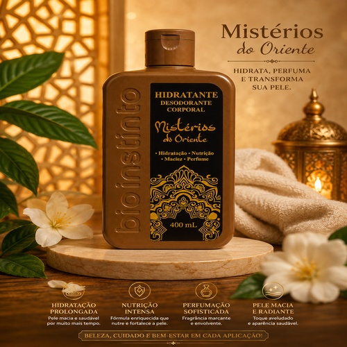 Hidratante Desodorante Corporal Mistérios do Oriente 400ml