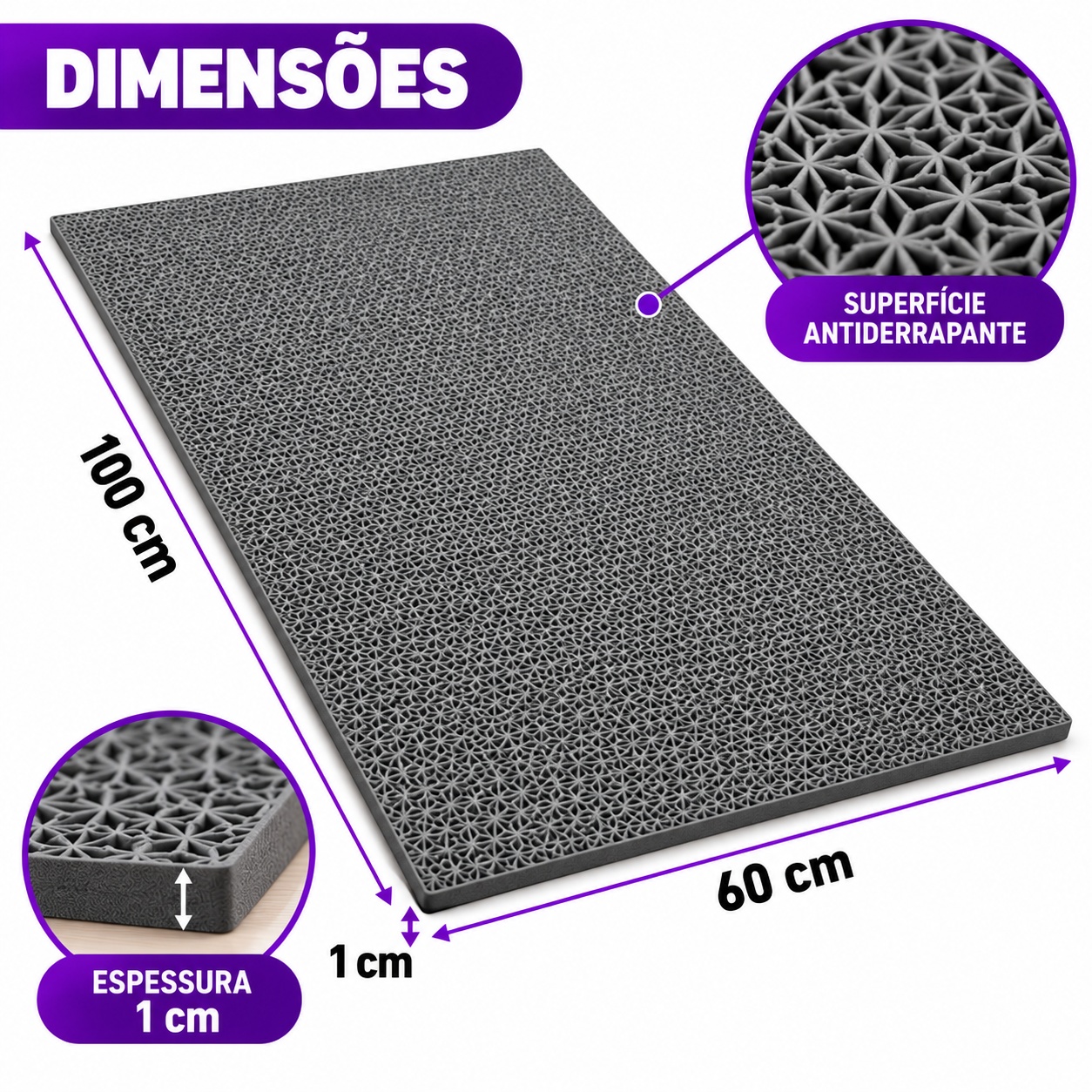 Tapete de Yoga Profissional Antiderrapante para Treinos (vermelho)