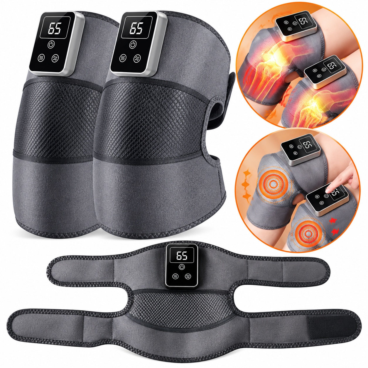 Massageador Elétrico para Joelhos com Vibração
