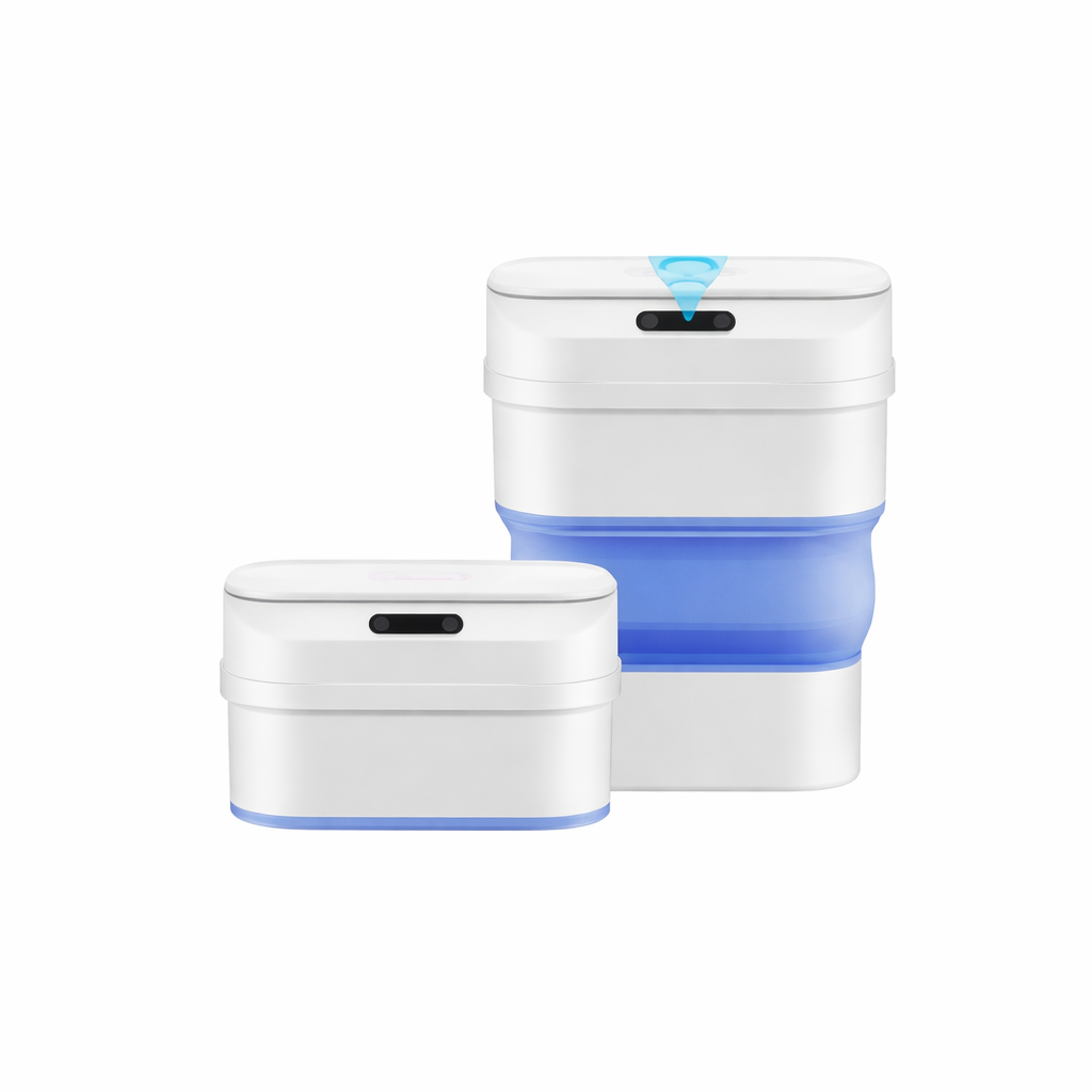 Lixeira Automática Dobrável com Sensor Rosa
